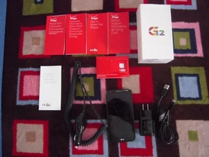VERIZON 4GLTE LG VS980 G2 32GB 5.2" UNLOCKED BLACK CELL PHONE (CRACKED SCREEN) - Picture 1 of 12