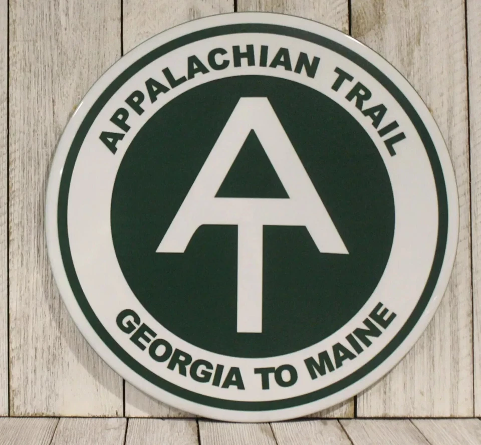 Appalachian Trail Tin Sign Metal Hiking Hiker Trailhead Replica Man Cave Garage - Image 1 of 4