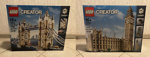 LEGO London Creator Expert 10214 Tower Bridge + 10253 Big Ben - RARE NEW ORIGINAL PACKAGING NEW