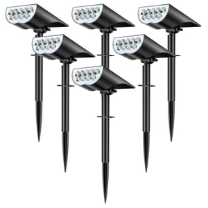 Solar Spot Lights Outdoor Waterproof, 3 Lighting Modes Solar Landscape Lights... - Picture 1 of 7
