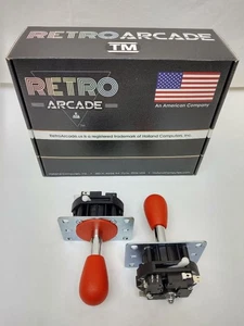 Mag-Stik Arcade Joystick manually switchable 4-8 way Red Magnetically Centered - Picture 1 of 2