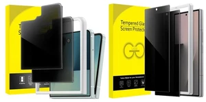 2-Pack Privacy Tempered Glass Screen Protector For Galaxy Z Flip 7 / Z Fold 7 5G - Picture 1 of 13