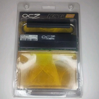 OCZ Reaper Series 1GB Stick x 1 PC2-6400 Desktop DIMM DDR2 In Box Stick Missing  - Image 1 of 2