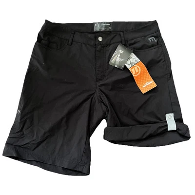 Novara Pilsen Shorts Womens 10 Black Padded Biking Roll Up Snap Legs Cycling NWT - Image 1 of 4