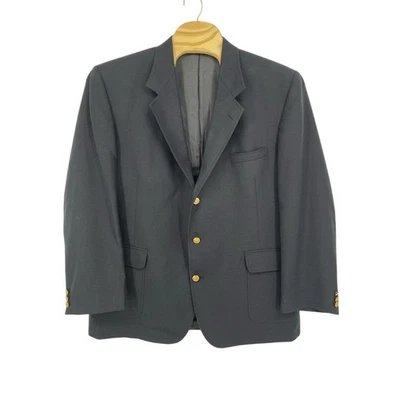 Orvis Navy Wool Blazer Jacket w Gold Buttons 50L Formal Tailored USA SEE NOTE - Image 1 of 4