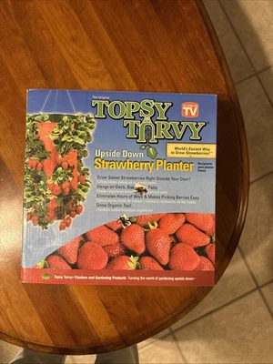 Maceta de fresas invertida Tipsy Turvy original nueva en caja Foto 1 de 4