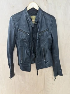 Aviatrix Womens Black Leather Jacket Size XL - Picture 1 of 7