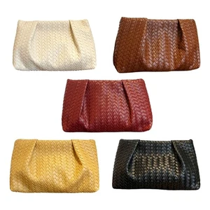 Lightweight Construction Spacious Interior Woven Evening Purse for Women - Picture 1 of 13