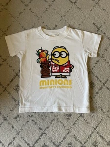 Uniqlo UT X Despicable Me Minions Graphic T-Shirt Kids 3-4T White - Picture 1 of 4