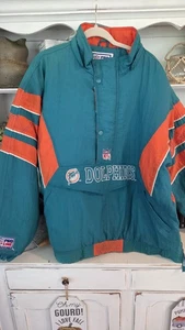 Vintage Starter Pro Line Miami Dolphins Jacket  XL  NFL Football 90s Rare - Picture 1 of 13