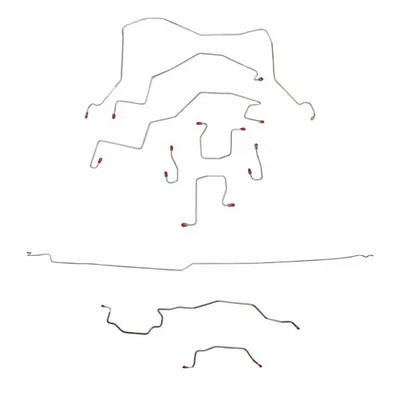 Kit de línea de freno para Dodge Ram 3500 1998-2001 4x4 platón largo cabina extendida RWABS-CBK0113OM Foto 1 de 4