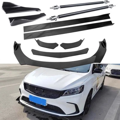 Front Bumper Lip Splitter Spoiler Rear Lip Strut+Rod Body For Kia K5 2021-2023 Foto 1 de 4