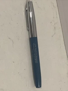 Sheaffer Vintage Chromkappe blau Füllfederhalter ungeprüft wie besehen Werbung - Bild 1 von 6