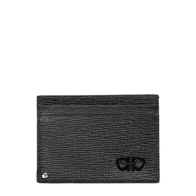 Tarjetero doble Gancini Salvatore Ferragamo (negro) 0733292 32114306 Foto 1 de 4