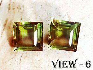 Lab Created Loose Gemstone 13 to 14 Ct Certified 7 Color Change Alexandrite Pair