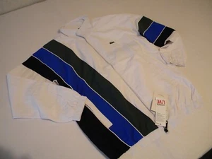 Lacoste live water resistance jacket***WHITE/MUTI-COLOR**XXL - Picture 1 of 10