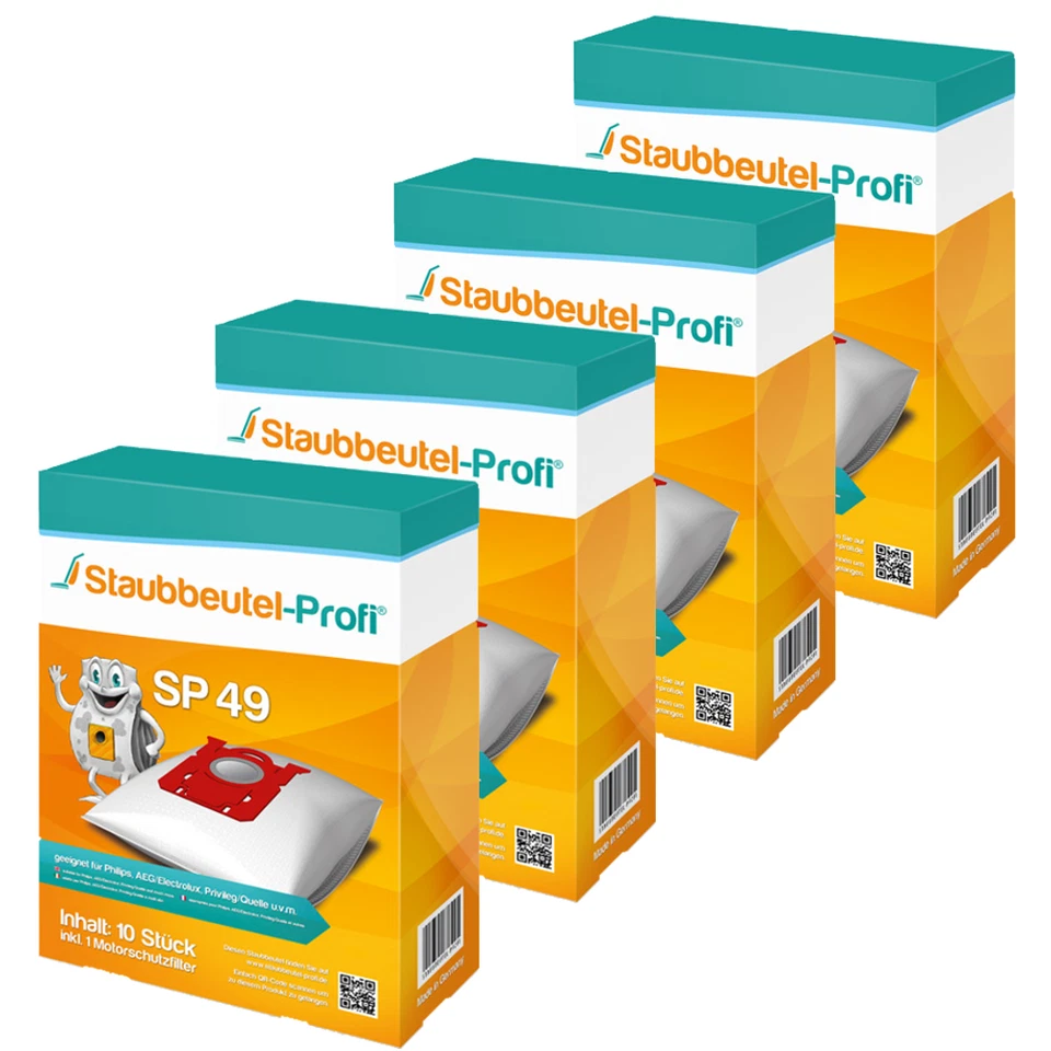 40 Staubsaugerbeutel Staubbeutel-Profi SP49 kompatibel mit Swirl PH86