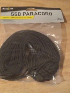 Nite Ize Innovation 550 PARACORD = Cable utilitario de alta resistencia negro de 50 pies nuevo - Imagen 1 de 1