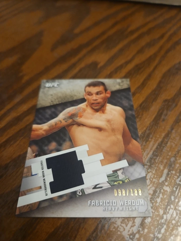 2015 Topps UFC Knockout Relic Insert Card #098/188 Fabricio Werdum #KR-FW - Image 1 of 4
