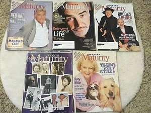 Modern Maturity Magazine Lot Of 5 Sean Connery Betty White AARP Senior Celebrity - Picture 1 of 5