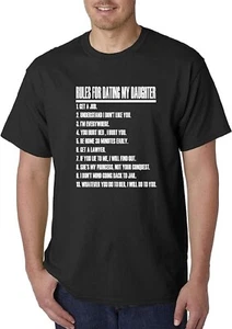054 - T-shirt unisex top 10 dieci regole per uscire con mia figlia - Foto 1 di 4