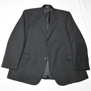 Alexander Lloyd 54L Black Check Wool Mens Blazer Sport Coat Suit Jacket - Picture 1 of 12