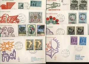 Repubblica 1966 8 FDC Venetia viaggiate N1370 - Bild 1 von 1