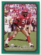 Alondra Johnson 2002 Jogo CFL card #15 Calgary Stampeders  West Texas State A&M