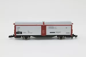 Z Scale Marklin mini-club 8623 DB Silver/Red-brown Sliding Wall Wagon org box - Picture 1 of 5