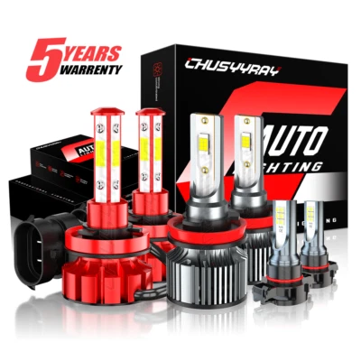 Combo faros LED altos bajos + bombillas antiniebla para Pontiac G8 2008 2009 Foto 1 de 4