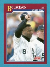 BO JACKSON 1991 SCORE UPDATE TRADED  #1T  BASEBALL CARD WHITE SOX  ROYALS