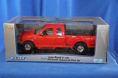Welly 1999 Ford F150 Flareside Supercab pickup truck red 1:18 - Image 1 of 4