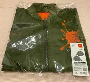 Jacket SALMON RUN Splatoon 3 Nintendo TOKYO Limited Size L F/S Khaki Express - Picture 1 of 9
