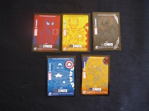 2007 Marvel Masterpieces subcats complete insert chase promo cards 1-5