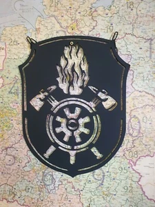 Feuerwehr II Wappen 50cm-100cm aus 3mm Stahl Zunftzeichen Maibaum Logo Deko - Bild 1 von 10