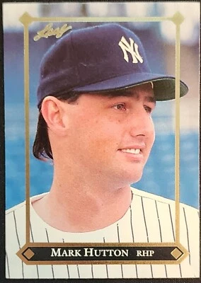 1992 Leaf Gold Rookies #BC6 Mark Hutton New York Yankees - Image 1 of 2