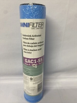 OmniFIlter GAC1-SS Fits Series B Undersink Activated Carbon Filter New - Image 1 of 4