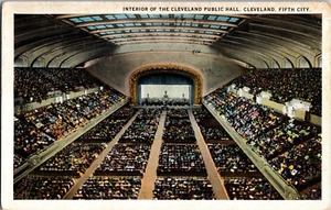 Vintage Postcard OHIO interior Cleveland Public Hall Fifth City Posted 1925 - Picture 1 of 2