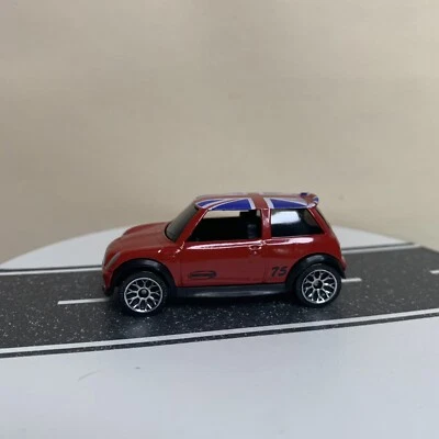 2004 Matchbox #75 Hero City Mini Cooper S Red w/British Union Jack Roof 1:55 NM - Image 1 of 4