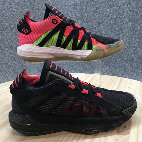 Scarpe Adidas Gioventù 5 Donna 6 Pallacanestro Atletica Nero Rosa Maglia Lacciate