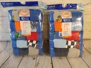 NEW lot of 2pk of boy's 10 pair WONDER NATION / BOXER BRIEF - LARGE 10/12 husky - Picture 1 of 8