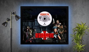 resident evil 1 gaming art - 11" by 14" framed - Picture 1 of 5