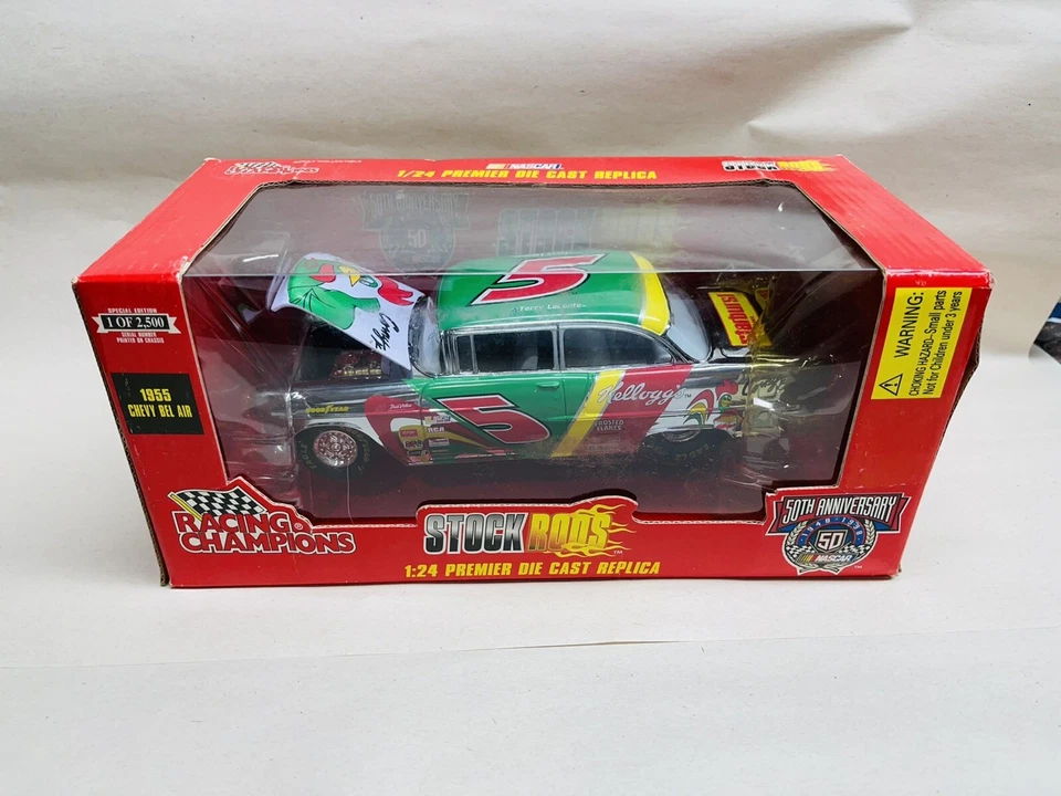 1/24 Cromo Racing Champions Stock Rod Terry Labonte #5 Corny 55 Bel Air 1/2500 Foto 1 de 2
