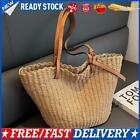 Women Clutch Bag Fashionalbe Straw Simple Female Commuter Handbag (khaki)