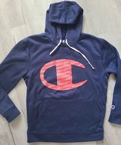 Champion  Hoodie Sweatshirt Medium Logo Pullover Activewear - Picture 1 of 4