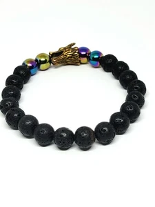Dragon Beaded Stretch Charm Bracelet - Picture 1 of 1