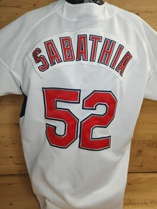 Cleveland Indians CC Sabathia #52 Jersey Size Large Nike - Picture 1 of 24