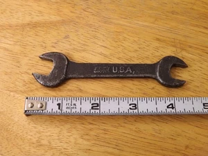 Old Vintage Antique Ford M Wrench Short Open End Script Logo Very Poor Condition - Picture 1 of 6