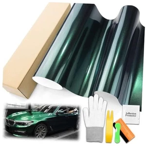 Super Gloss Metallic Midnight Green Automotive Vinyl Wrap 20"x60" (1.6FTx5FT) - Picture 1 of 8