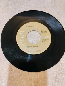Elvis Presley FOR THE HEART Vinyl 45 Record - Imagen 1 de 5